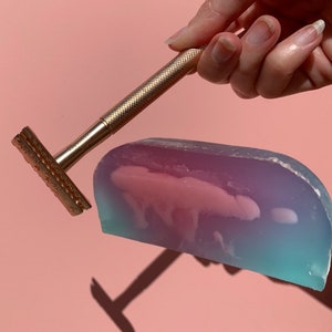 Barre de savon à raser, peau douce, végétalien, sans cruauté, cadeau pour elle et lui, 100 gr