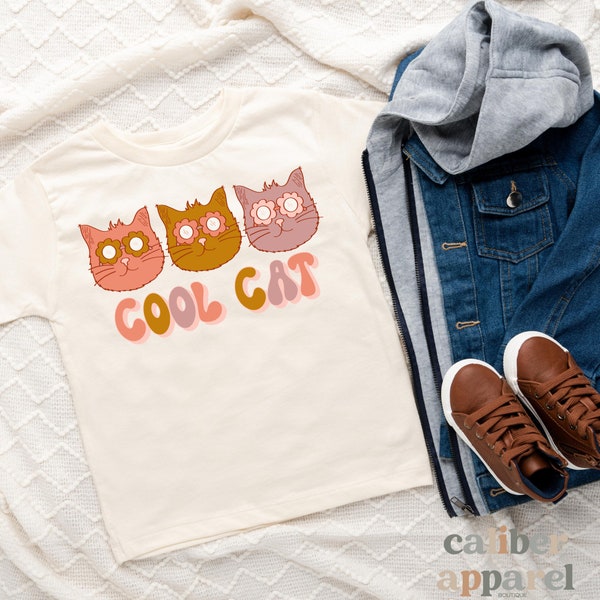 Toddler Cat Shirt Etsy
