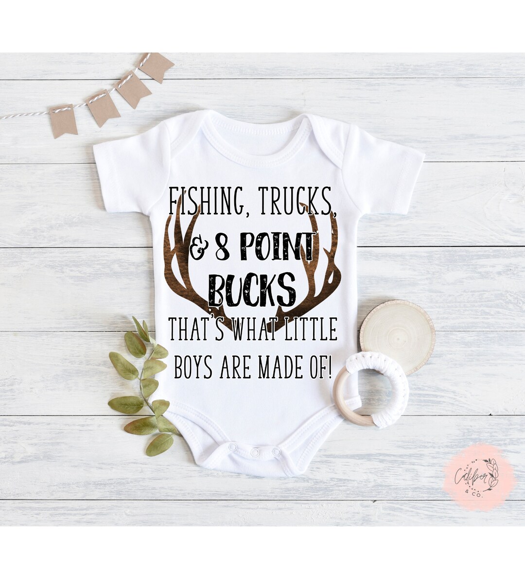 Hunting Baby Onesie® Gender Reveal Boys Onesie® Cute Hunting Etsy