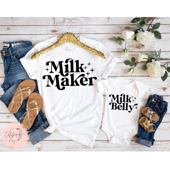 Milk Maker and Milk Belly SET of 2 Mommy and Me Breastfeeding - Etsy