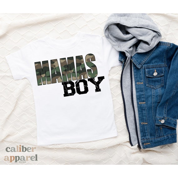 Mama's Boy Toddler Shirt Camo Mamas Boy Shirt Cute Etsy