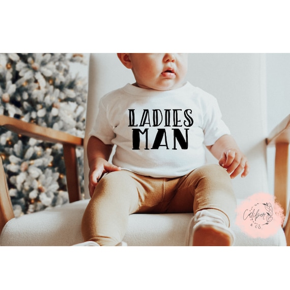 Baby Boy Ladies Man Shirt Cute Hipster Kids - Etsy Israel