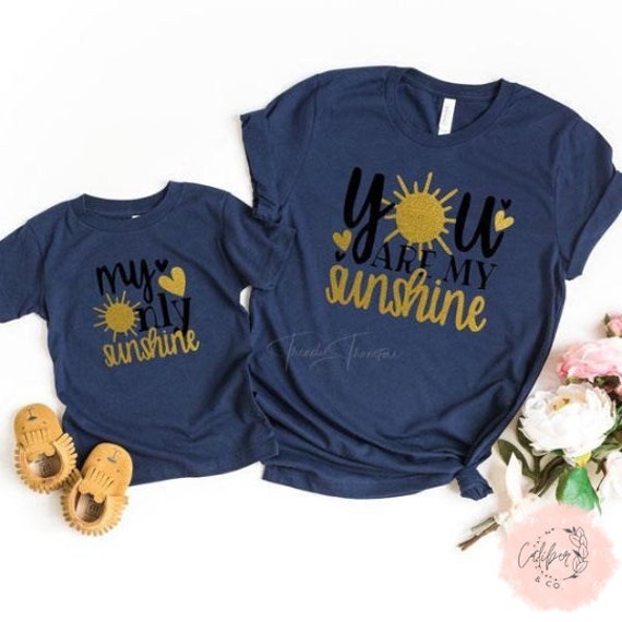 You Are My Sunshine Shirt Mama and Mini Shirt Mommy and Me - Etsy