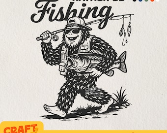 Je préfère pêcher papa bigfoot amour de pêche chemise PNG, bobine cool papa PNG, cadeau drôle papa pêcheur, camping pêcheur papa Rad pêche