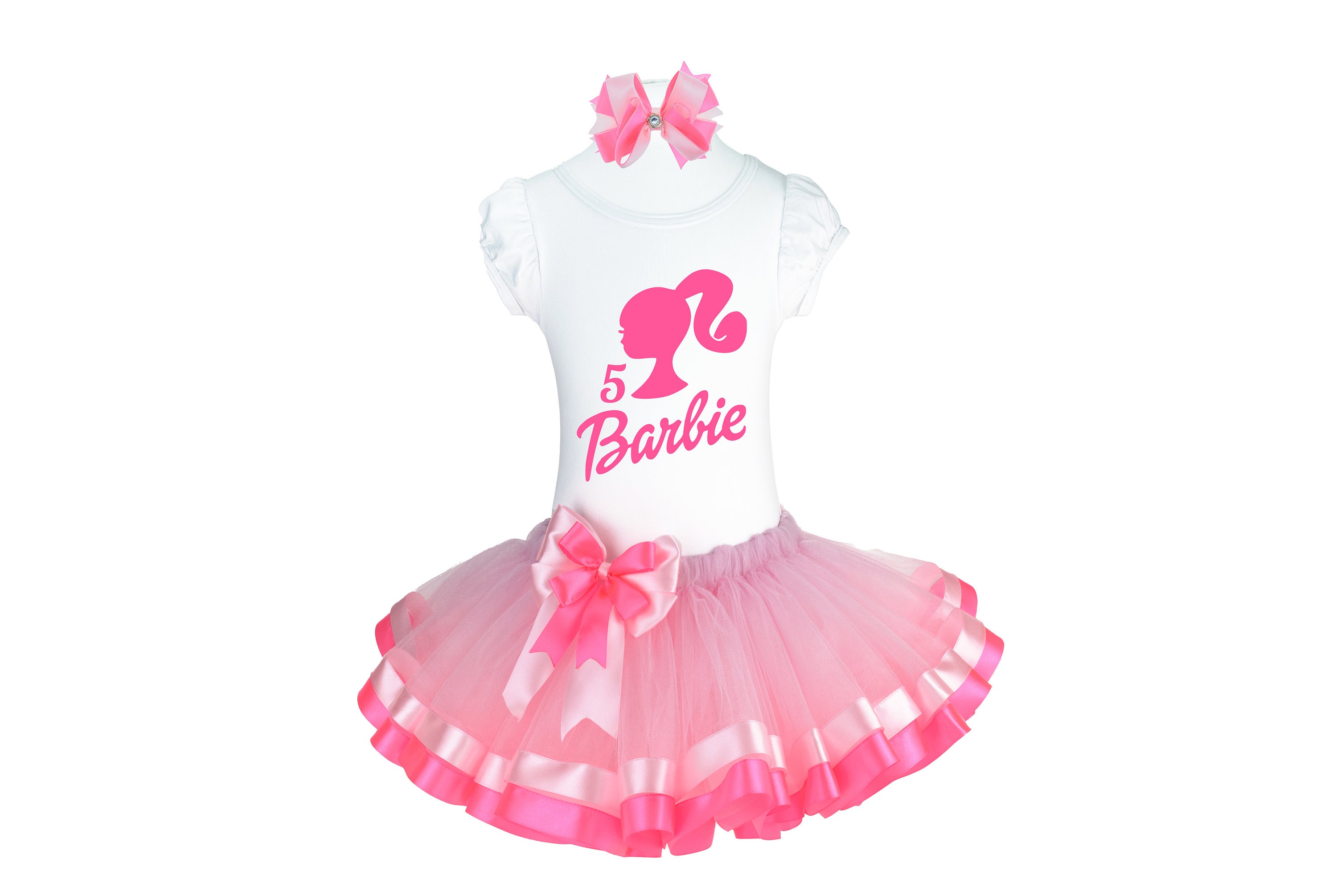 Girls Clothing Set Barbie Hot Pink Tutu With Shirt And Bow Etsy girls-clothing-set-barbie-hot-pink-tutu-with-shirt-and-bow-etsy
