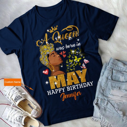 Personalized May Birthday Queen Shirt