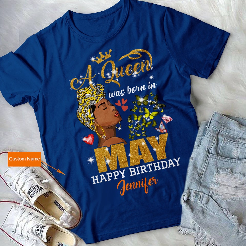Personalized May Birthday Queen Shirt