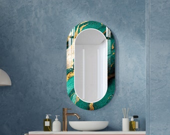 Round Mirror Wall Decor, Bathroom Wall Mirror, Vanity Mirror, Mirror for Bedroom, Makeup Mirror