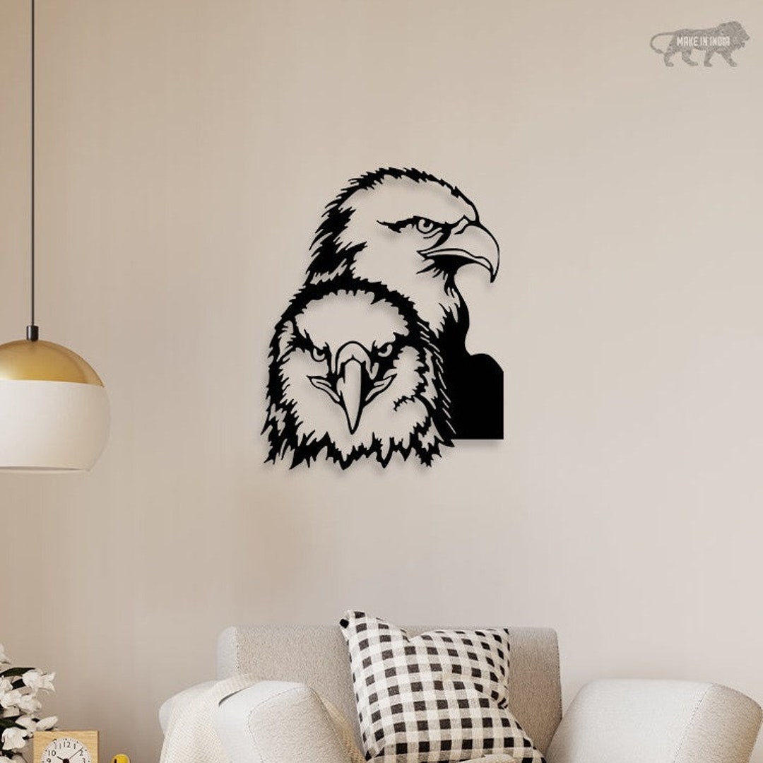American Eagle Wall Art, Metal Wall Hanging, Wall Art Decor, Metal Wall