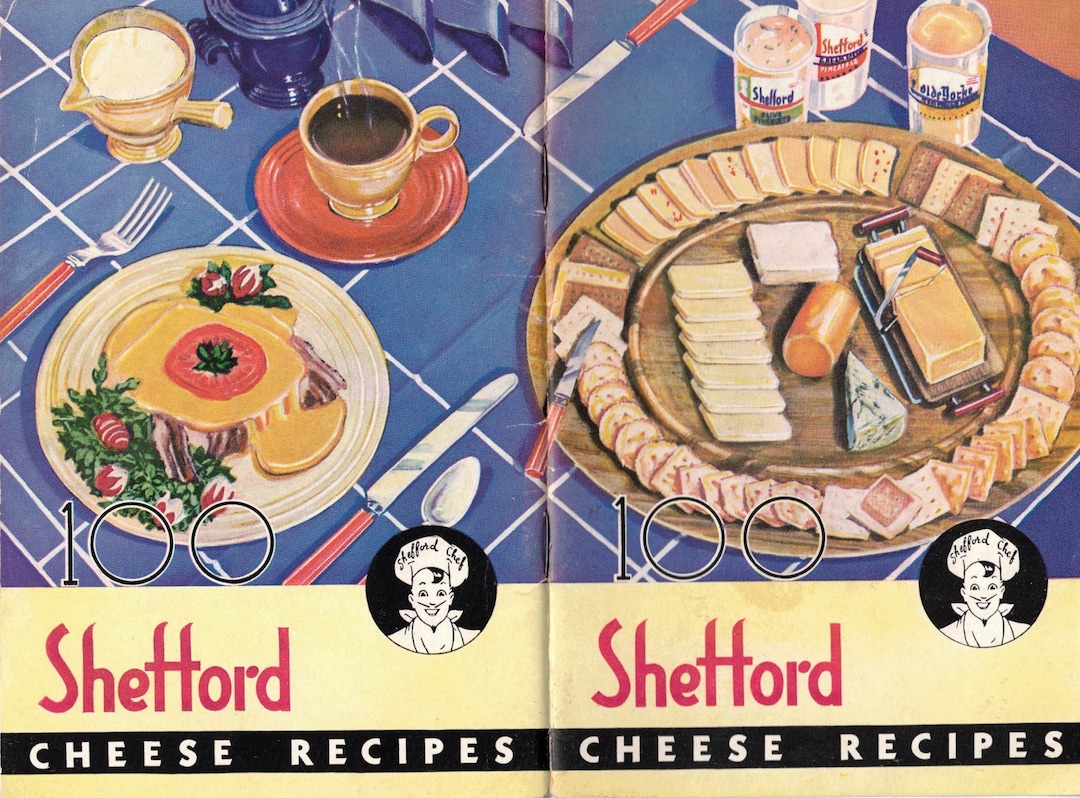 1938 Shefford Cheese Recipes Printable Vintage Cookbook Digital Download Etsy