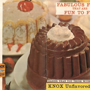 1961 Knox Gelatine Cookbook - Printable Cookbook - Vintage Cookbook - Digital download