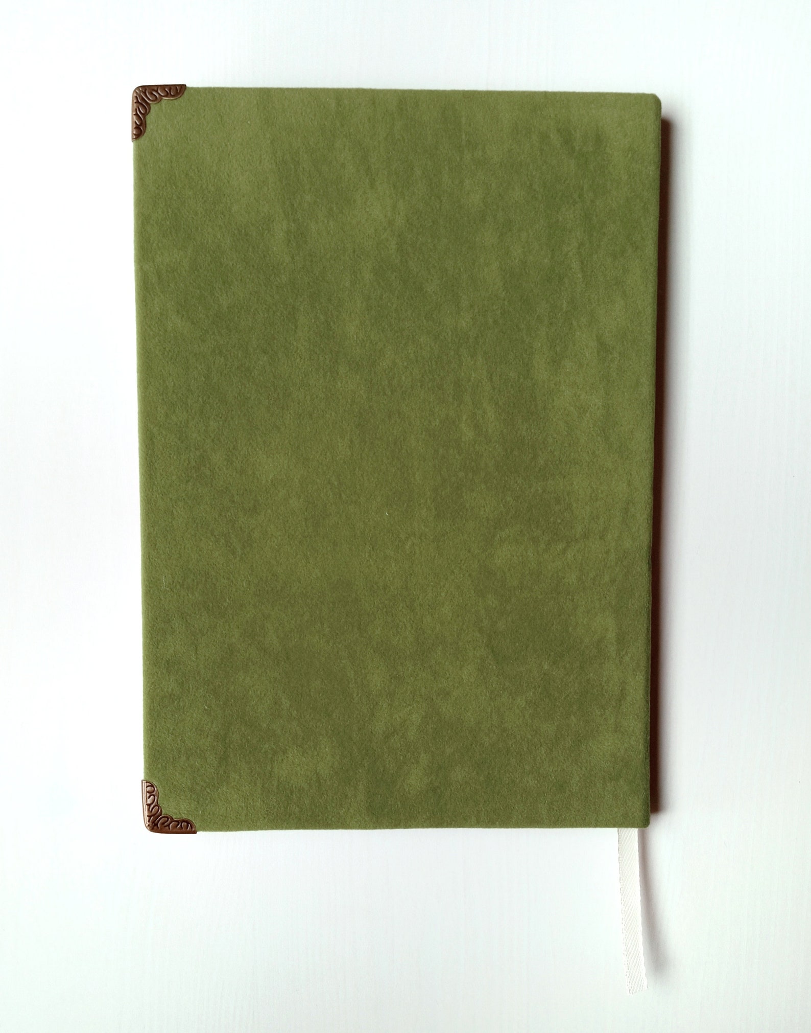 Personalized velvet journal. Original handmade notebook. A5 Etsy