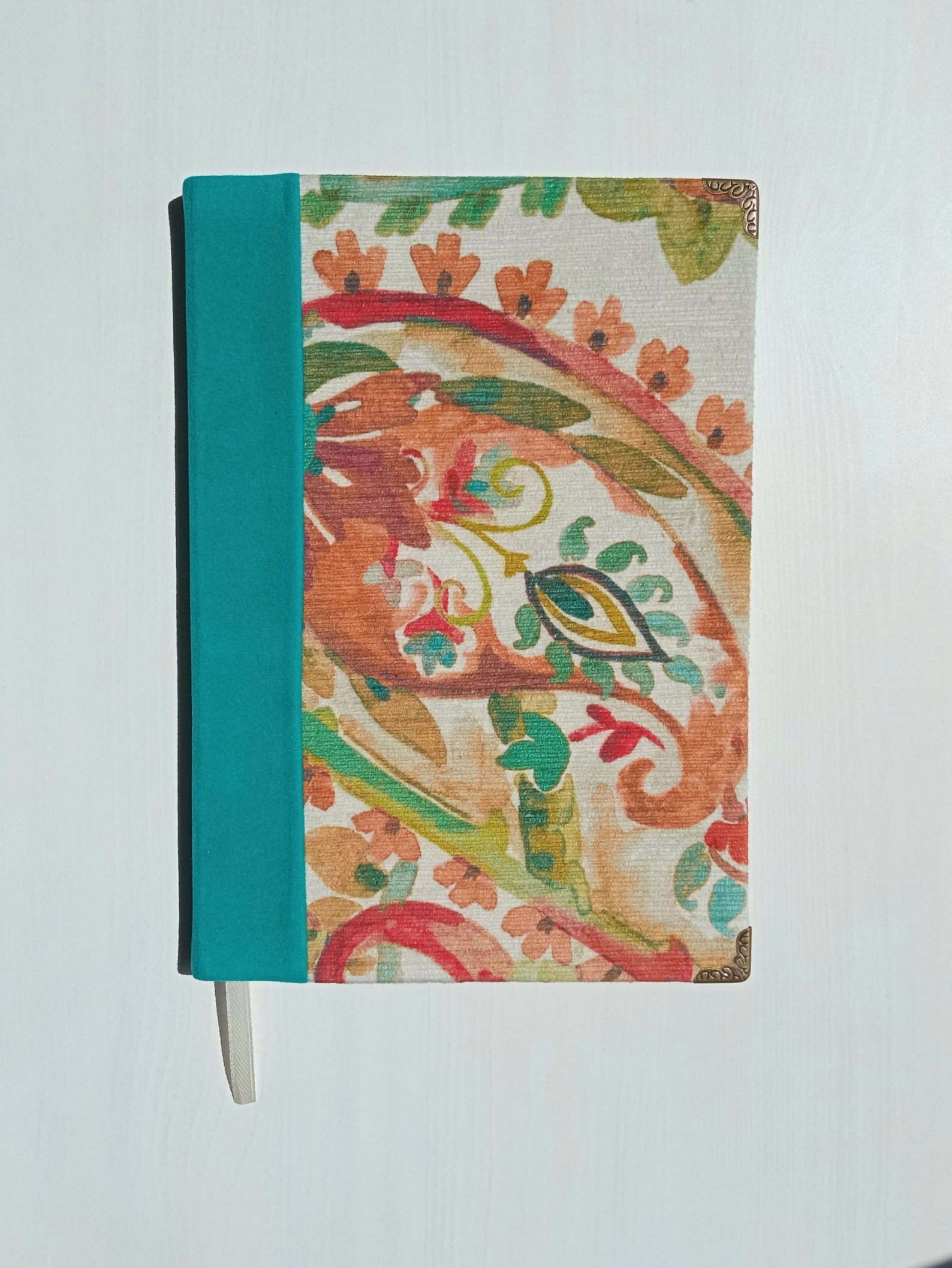 Personalized velvet journal. Original handmade notebook. Etsy