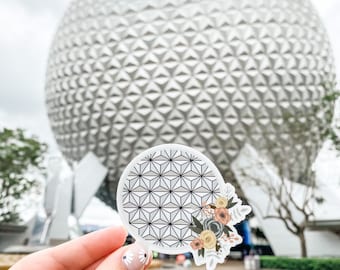 Spaceship Earth Sticker: Waterproof EPCOT Decal