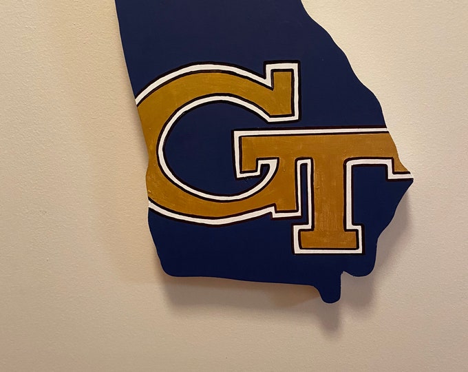 RAMBLIN WRECK With Logo Georgia Tech Yellowjackets License - Etsy