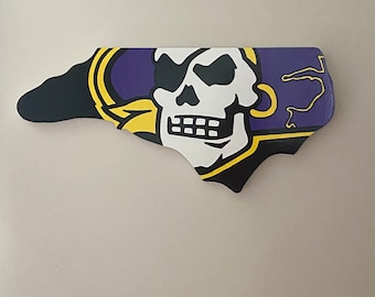 Hand Painted East Carolina University Wall Sign (17.5 x 8)