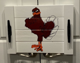Virginia Tech tailgate tray handpainted