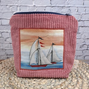 small cosmetic bag, travel first aid kit, playground first aid kit, sailing ships