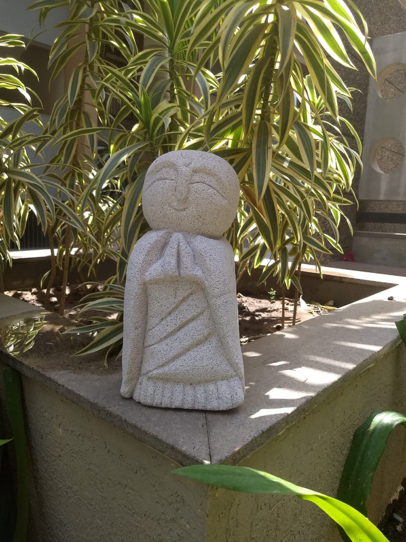 Jizo Statue Praying Jizo statue Garden Art Garden Décor Etsy