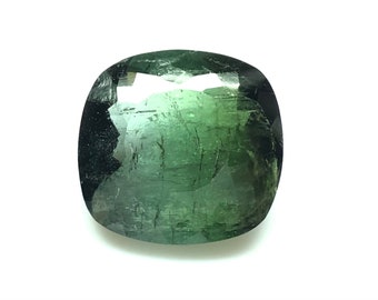 Tourmaline,Tourmaline Bi Color,Tourmaline Cut Stone,Natural Tourmaline,Natural Gemstone,Faceted,Cushion Shape,Gemstone,15x15.5mm,11.90Carats