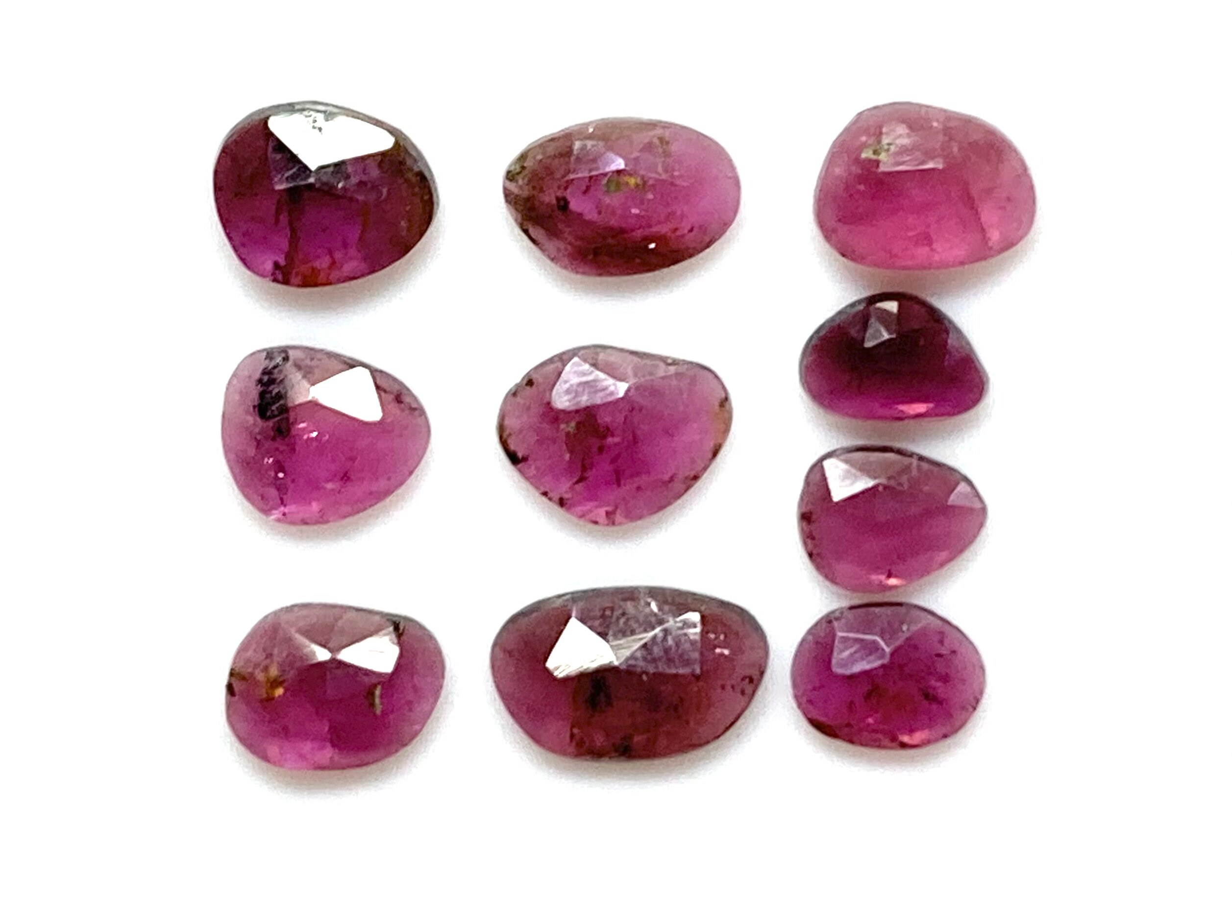 Tourmaline Rose Naturelle - Taille Environ 9mm X 5mm - Pierre Brute Du Brésil - Occasion