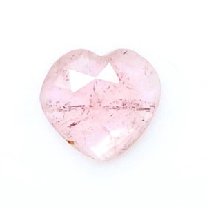 Tourmaline,Baby Pink Tourmaline,Pink Tourmaline,Natural Tourmaline,Natural Gemstone,Faceted Slice,Heart shape,Gemstone,9x9.50mm,1.65Carats.