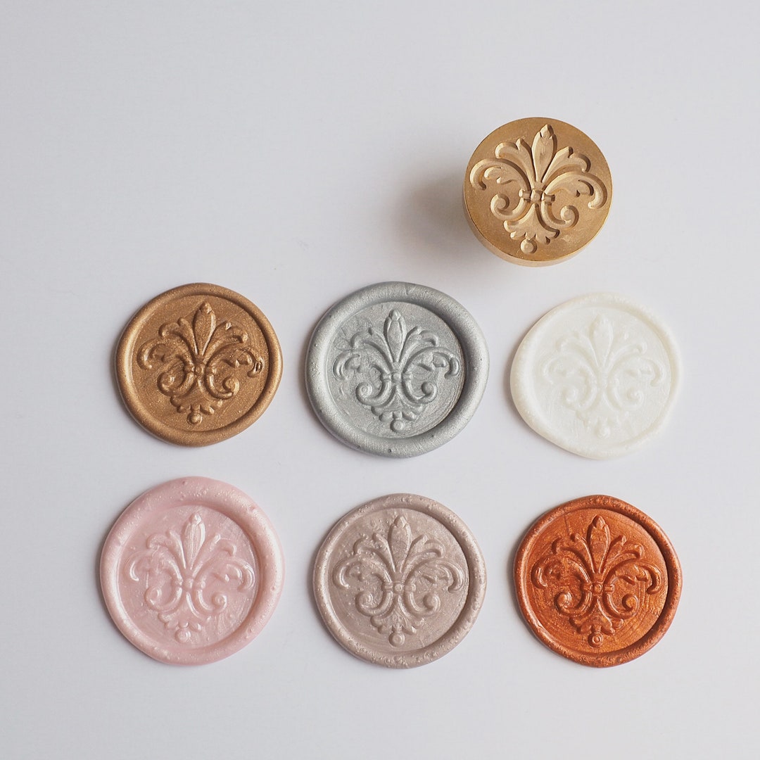 Fleur De Lis Self Adhesive Wax Seals Invitation Wax Seal