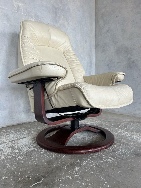 Vintage Swedish Swivel Recliner by Andersson