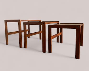 Danish Teak Mid Century 3 piece nest of tables