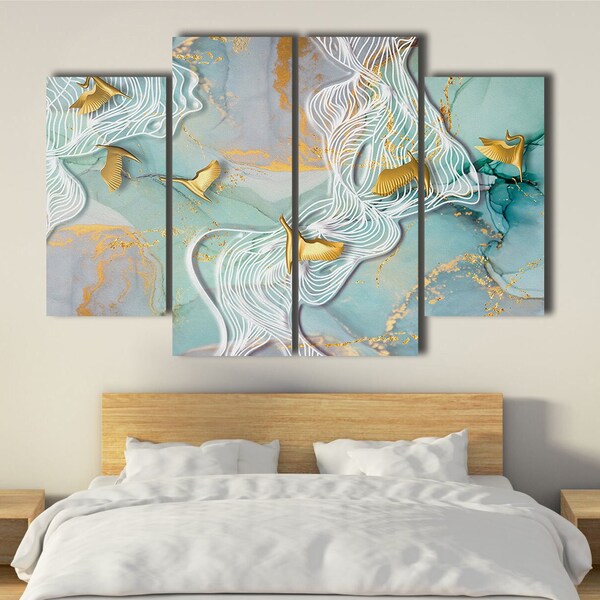 Turquoise Wall Decor Etsy
