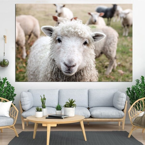 Sheep Wall Art Etsy