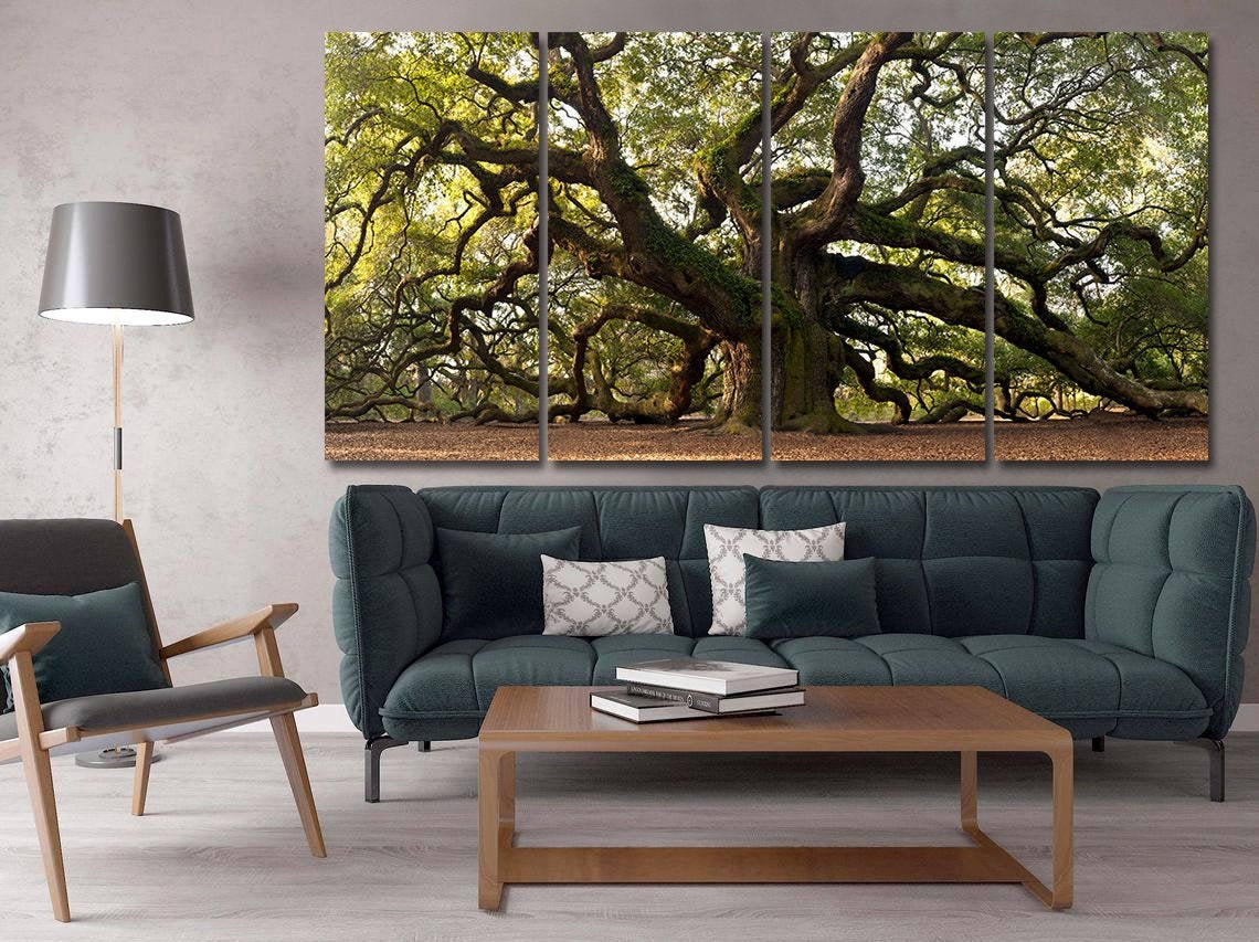 Majestic oak canvas Large canvas art Big old tree canvas Large | Etsy
