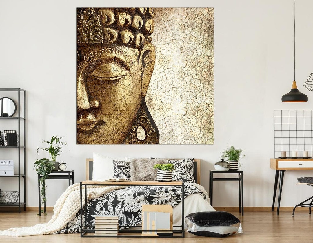 Buddha Canvas Wall Art Asian Decor Buddha Print Meditation Art Yoga ...