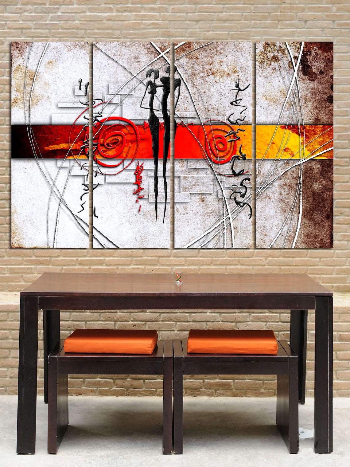South african art Contemporary art Ethnic wall décor African Etsy
