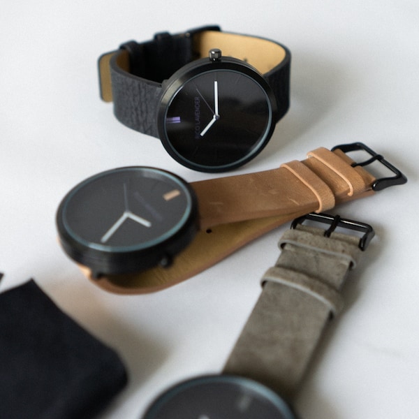 Minimalist Custom Watches Designed by Rico Lavender - Simple and Elegant. Clean and Stylish. Great Gift idea!