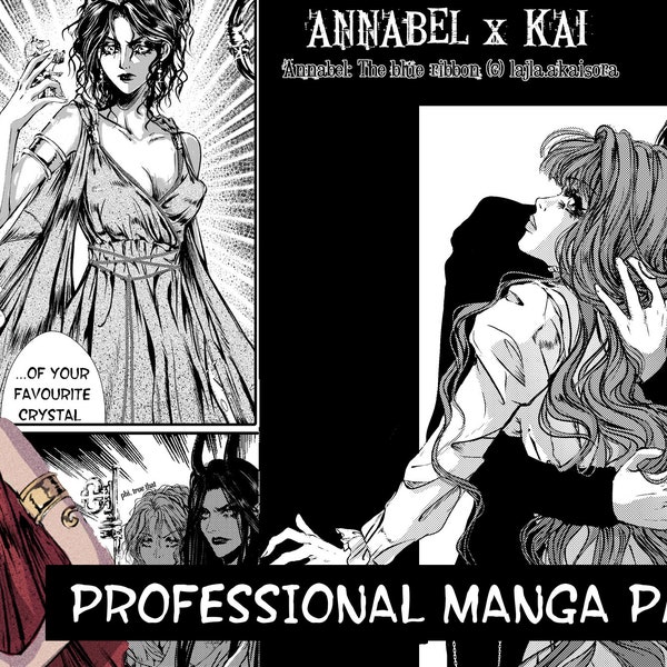 Professional manga page, anime, comic,  ink, b&w, fantasy, gothic, romance, horror, NSWF, storyboard