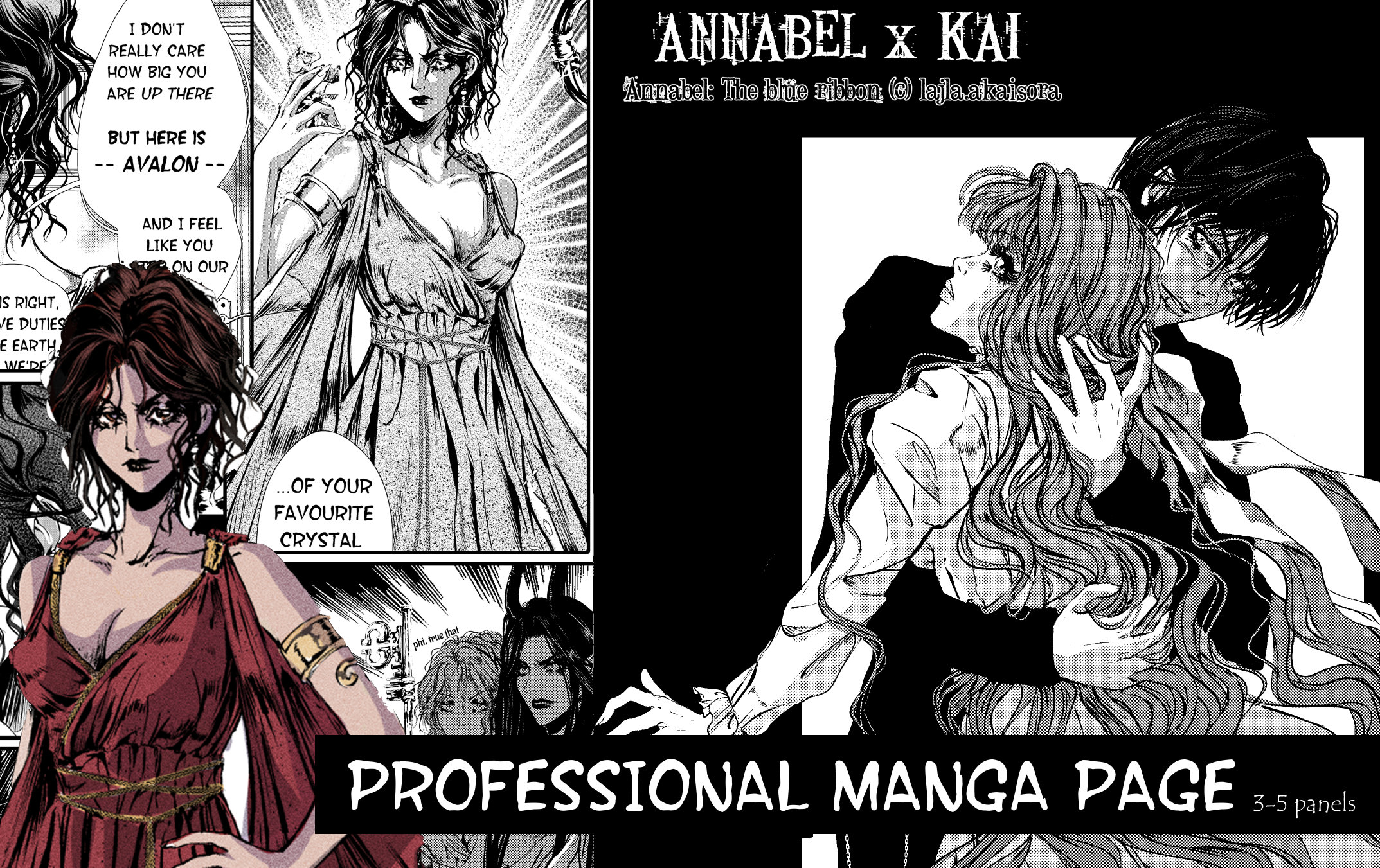 Immortal Black Wedding anime couple manga fanart Art Print by