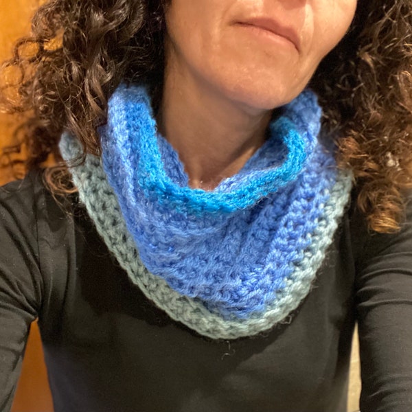 Col au crochet, écharpe fait main, tissu au crochet, idéal hiver, cadeaux écharpe simples