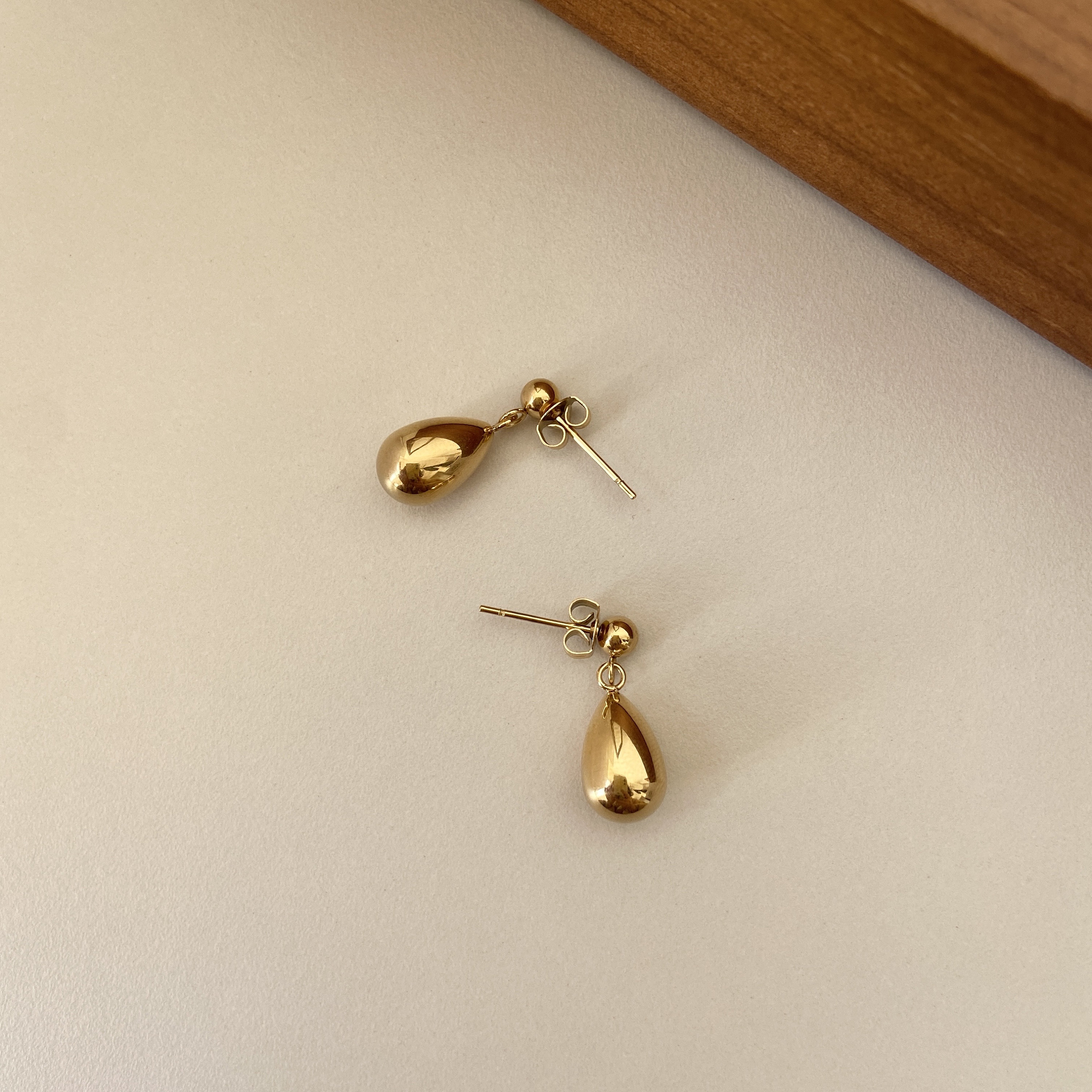 Gold Waterdrop Earrings UK Gold Dainty Dangle Earrings Etsy UK