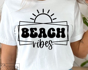 Beach Vibes SVG - Summertime SVG - Digital Download - Cricut Cut File - Summer Vibes - Beach Life - Vacation - Hello Summer SVG - Sunshine