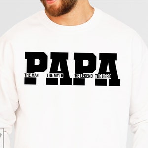 The Man The Myth The Legend Papa SVG - Most Loved Papa SVG - Best Papa Ever - Fathers Day svg - Cricut File - Papa SVG - Instant Download