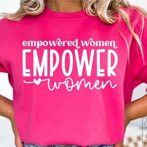 Ermächtigte Frauen ermächtigen Frauen SVG PNG - Motivation SVG - Sie sind genug - Inspirierendes Zitat - Weibliche Ermächtigung - Die Zukunft ist weiblich