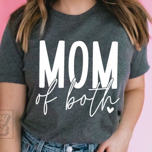 Mãe de ambos SVG - Na minha era de mãe SVG - Mãe de menino e menina - Mãe de meninos e meninas - Mama PNG - Download instantâneo - Dia das Mães Glitter e sujeira