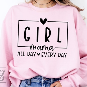 Menina Mama SVG - Na Minha Era de Menina Mãe SVG - Menina Mãe - Mãe de Meninas svg - Mama PNG - Download Instantâneo - Dia das Mães - Abençoado Com Meninas Camiseta