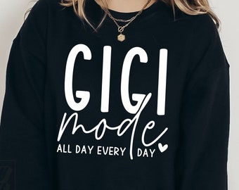 Gigi Mode SVG All Day Every Day - Gigi Shirt SVG - Gigi svg - Nana - Download digitale - File Cricut - Gigi Life PNG - Festa della mamma svg