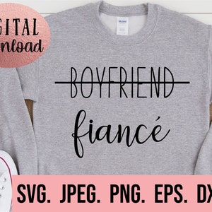 Freund Verlobte SVG - Verlobte Design - Ehemann SVG - Verlobte Shirt Cricut Schnitt Datei - Digital Download - Verlobung svg - Zukünftiger Ehemann png
