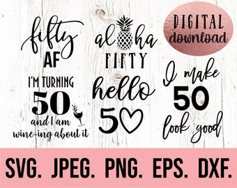 Download Hello Fifty Svg Etsy