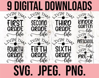 Grade Level Svg Etsy
