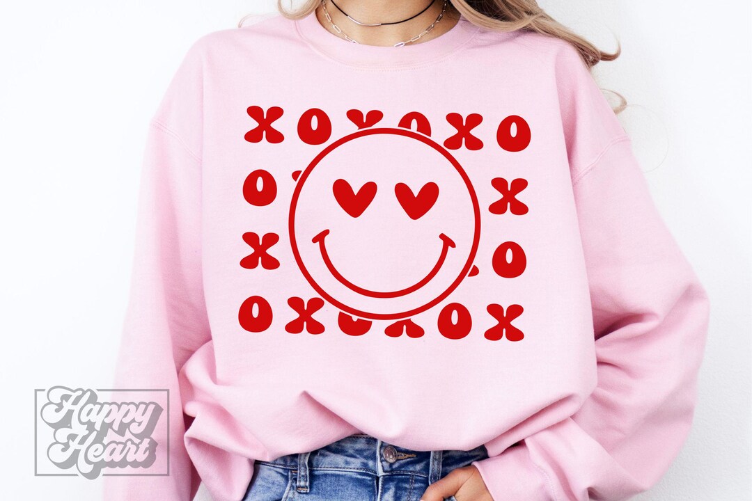 Retro Smiley Valentines Day SVG PNG - Cricut Digital Download ...