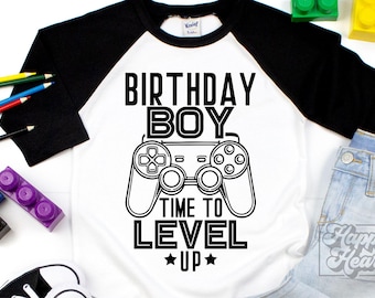 Time To Level Up Birthday Boy SVG - Birthday Gamer SVG - Instant Download - Cricut Cut File - Birthday Boy svg - Video Game Theme
